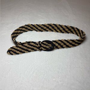 Braided Black and Tan Belt